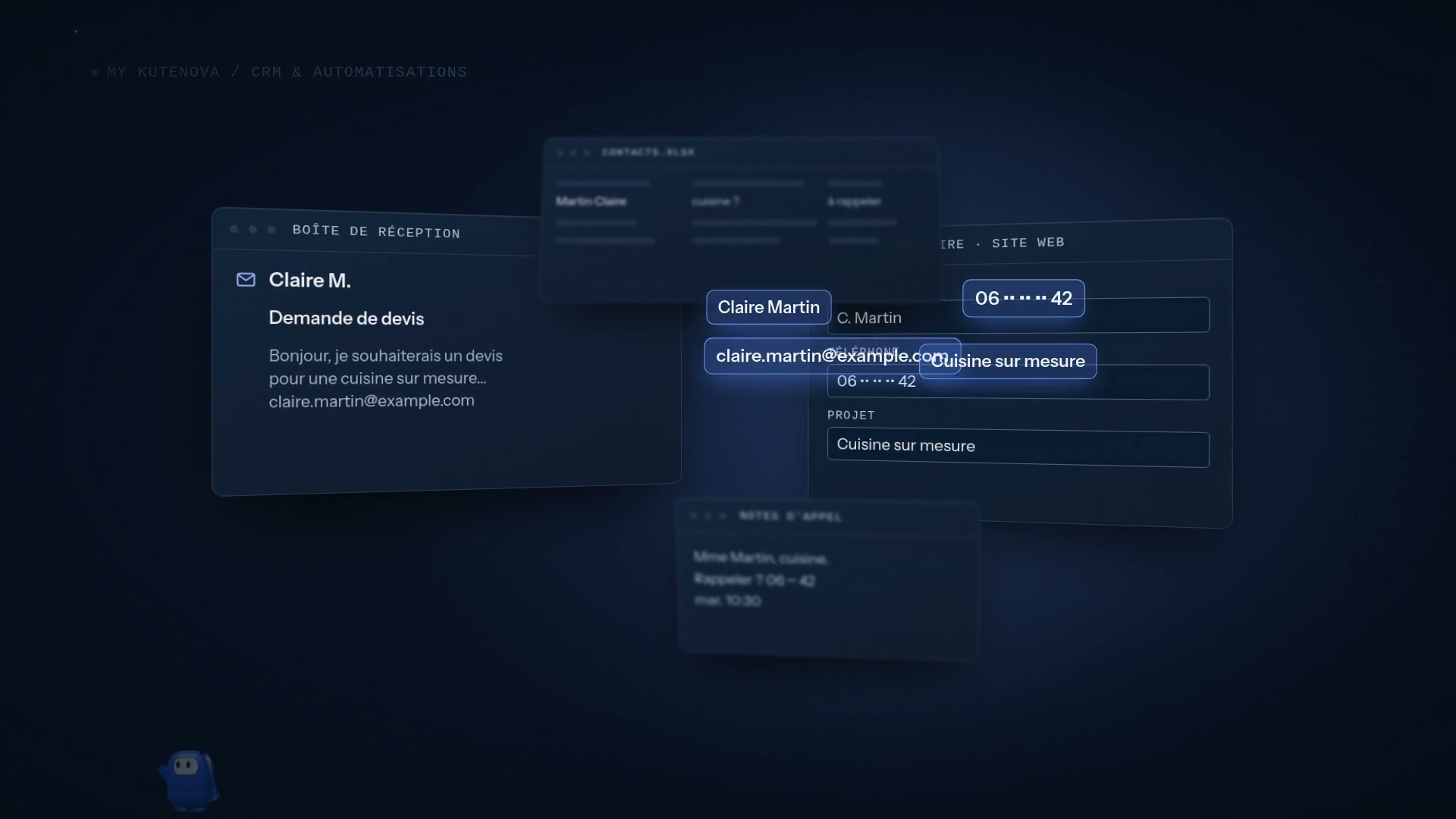 Aperçu de la démonstration : CRM & automatisations
